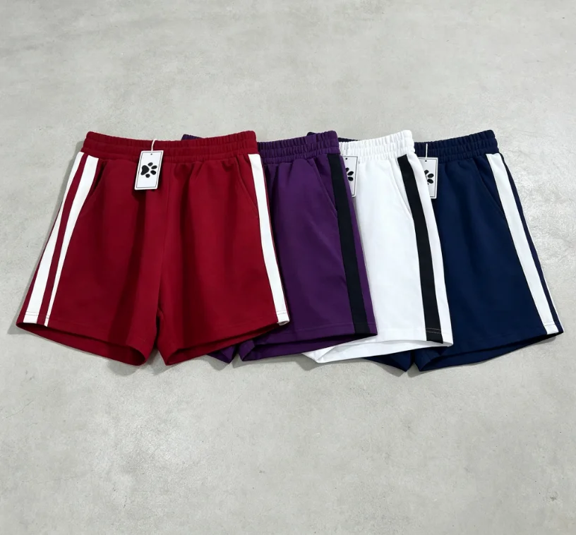 Japanese Summer Casual Shorts Women Comfortable Sports Shorts for Women Stripes Cute and Versatile Wide Leg Loose Short Pants