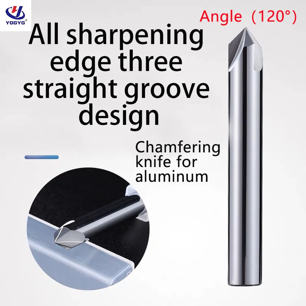 

HRC55 Carbide Chamfer Milling Cutter 120 Degree 3 4 5 6 8 10 12 14 mm 3 Flutes Deburr End Mill Engraving Chamfer Cutter Aluminum