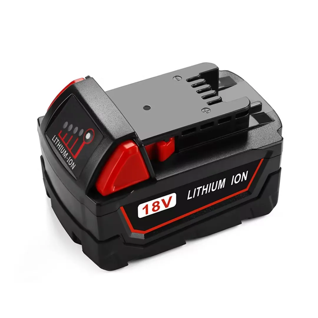 

Hot 18V 6Ah For Milwaukee M18 Batteries 18650 Rechargeable Lithium Li-ion battery M18B M18B5 M18BX Power Tools Battery Charger