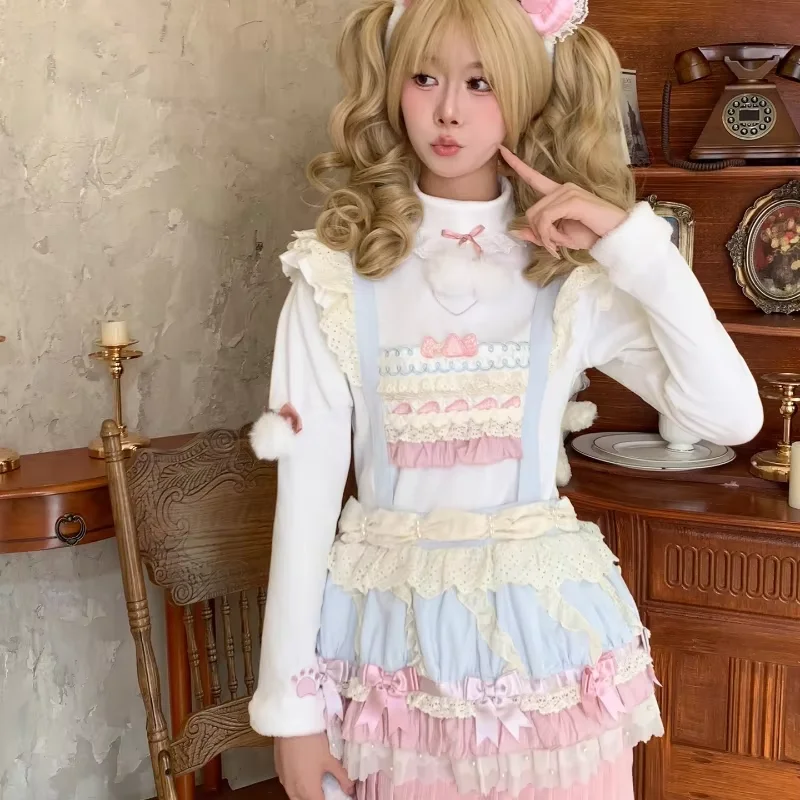 Autunno Donna Kawaii Lolita Ru - Embroidery Love recensione e prezzo