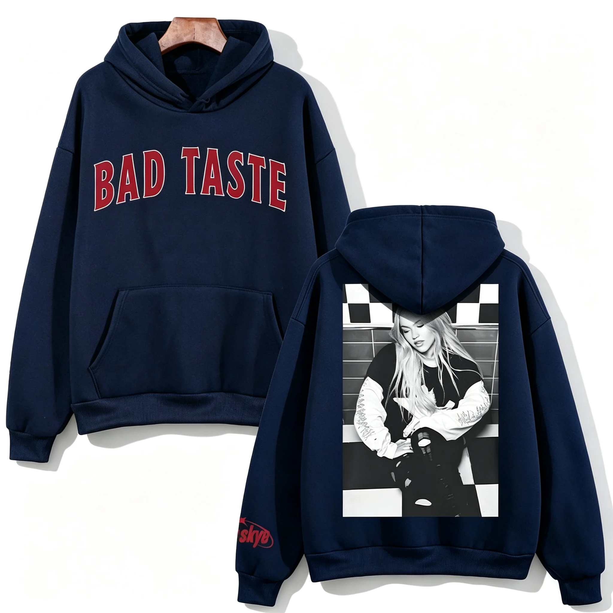Freya Skye Bad Taste Photo Hoodie Unisex Vintage Grafikdruck Langarm Kleidung Lässige Streetwear Fan Geschenk Oberteile Sweatshirts – Detail 8