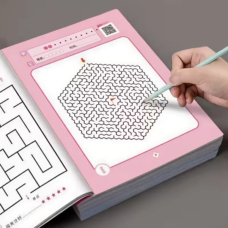 A Simple Version of The Brain Maze Training Book Designed for Teenagers, Featuring Engaging Puzzles To Improve Focus