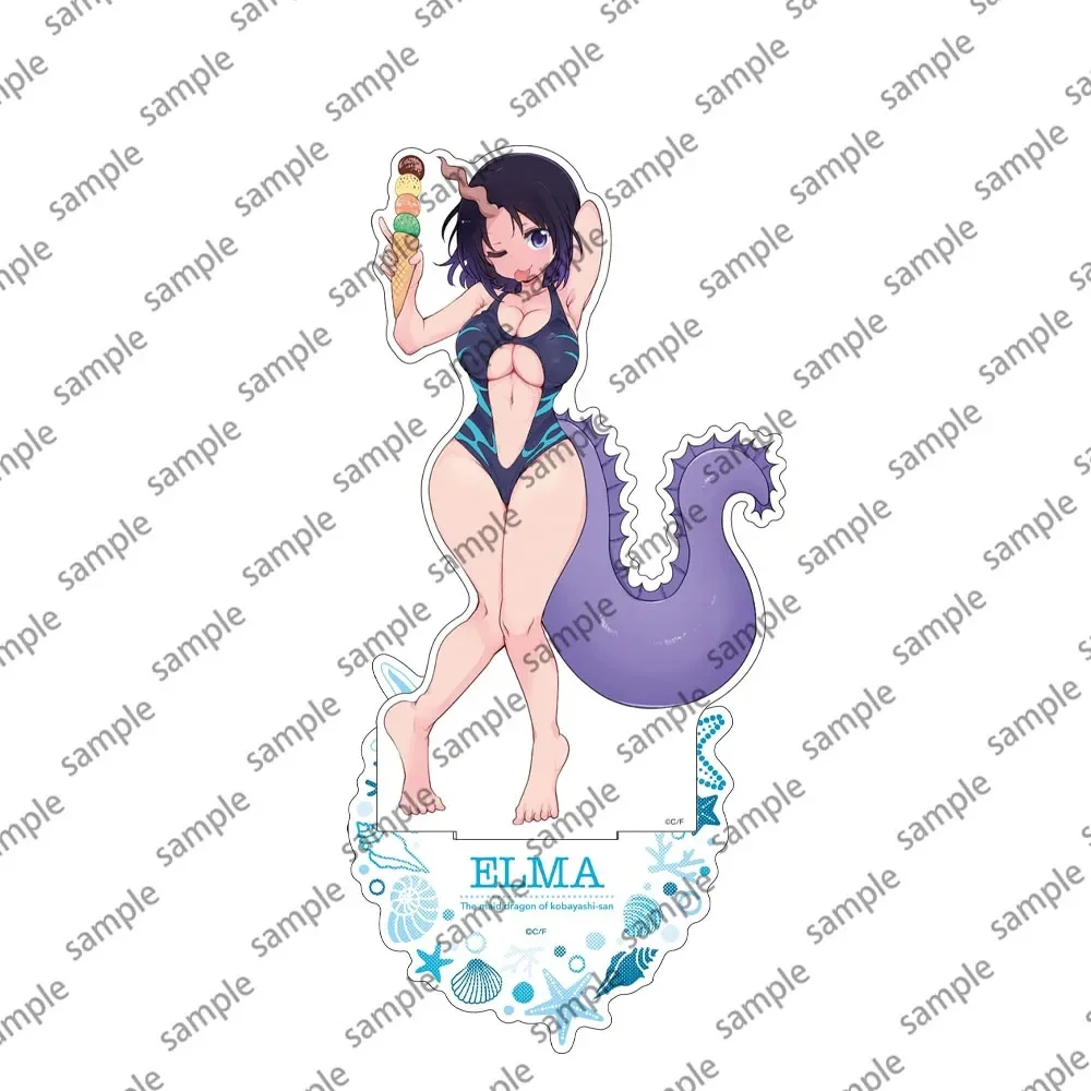 Anime Miss Tohru Kanna Acrylic Stand Plate Toy Kobayashi's Cartoon Dragon Figure DIY Desk  Maid S Decoration Accessories Gift - Image 3