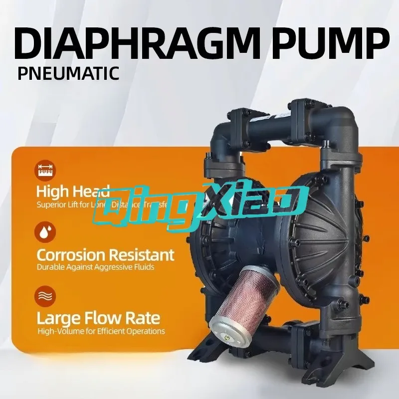 40L Wear Proof Aluminum Alloy Pneumatic Diaphragm Ceramic Solution Transfer Air Pump For Industrial Fluid Conveying Applications