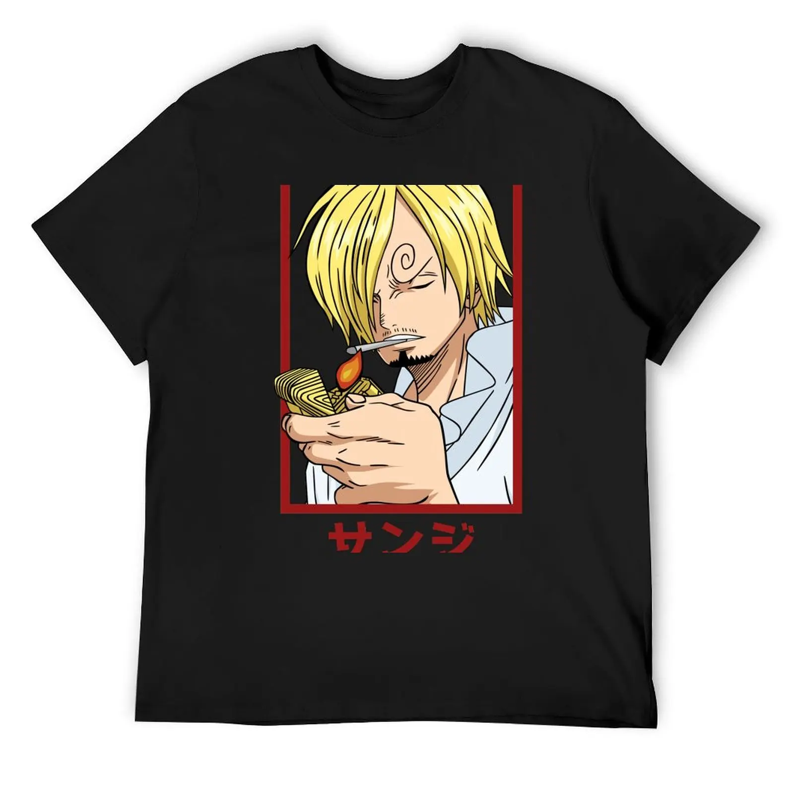 Sanji T-Shirt anime anime tshirt anime figures T-shirts for men cotton