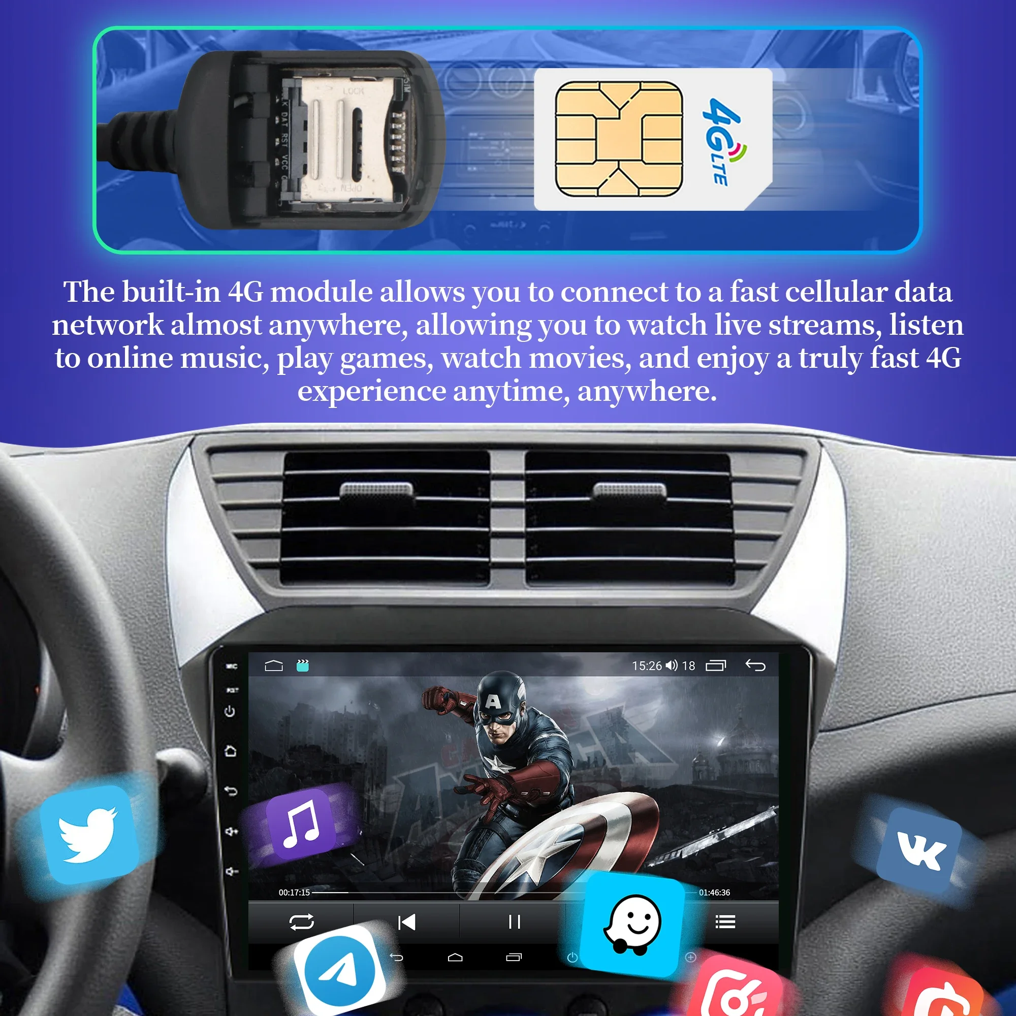 

Android 14 Radio Car Multimedia Player Touch 2K QLED Screen For Buick LaCrosse 2009 - 2013 Wireless BT CarPlay
