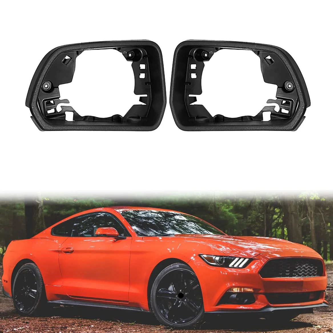 For 2015-2020 Car Right Rearview Mirror Glass Frame Cover Side Rear View Mirror Base Holder Trim Shell