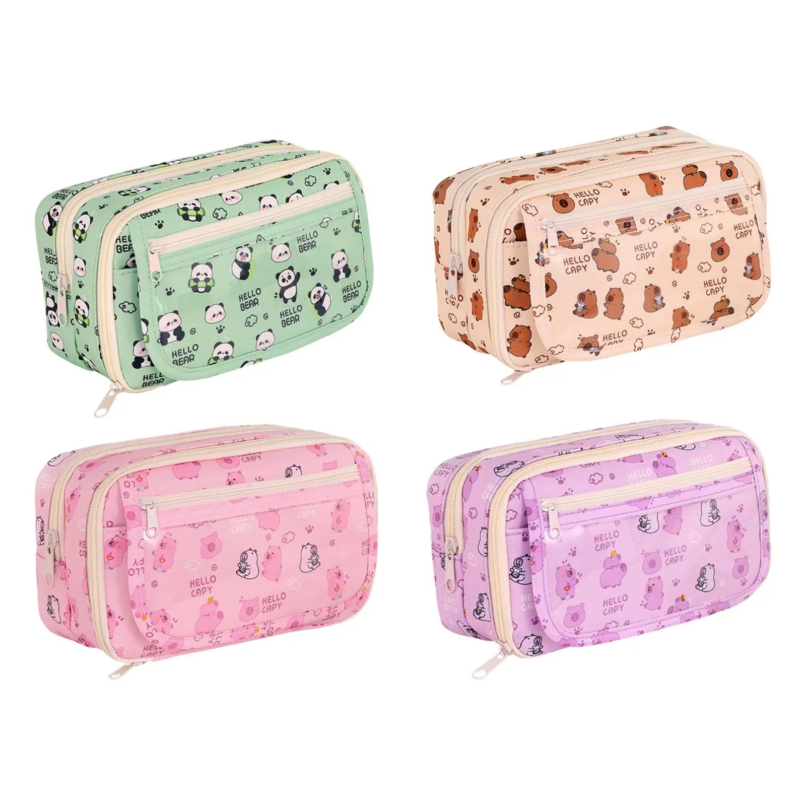 Pencil Case Cosmetic Bag Large Capacity Marker Pen Case School Pencil Bag Pencil Bag Pouch Box for Adults Students Kids Children