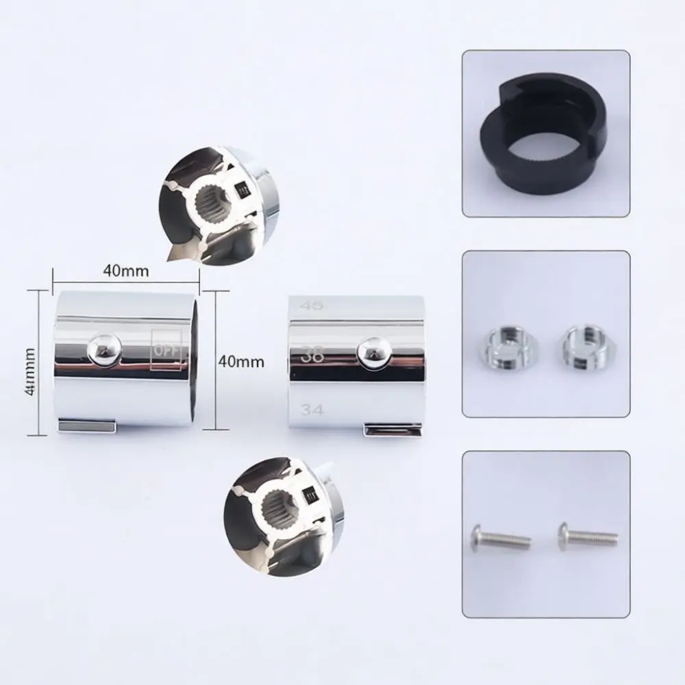 Universal Replacement Tap Handle Electroplated Plastic Knob Bathroom Faucet Control Part Modern Sink Repair Fitting