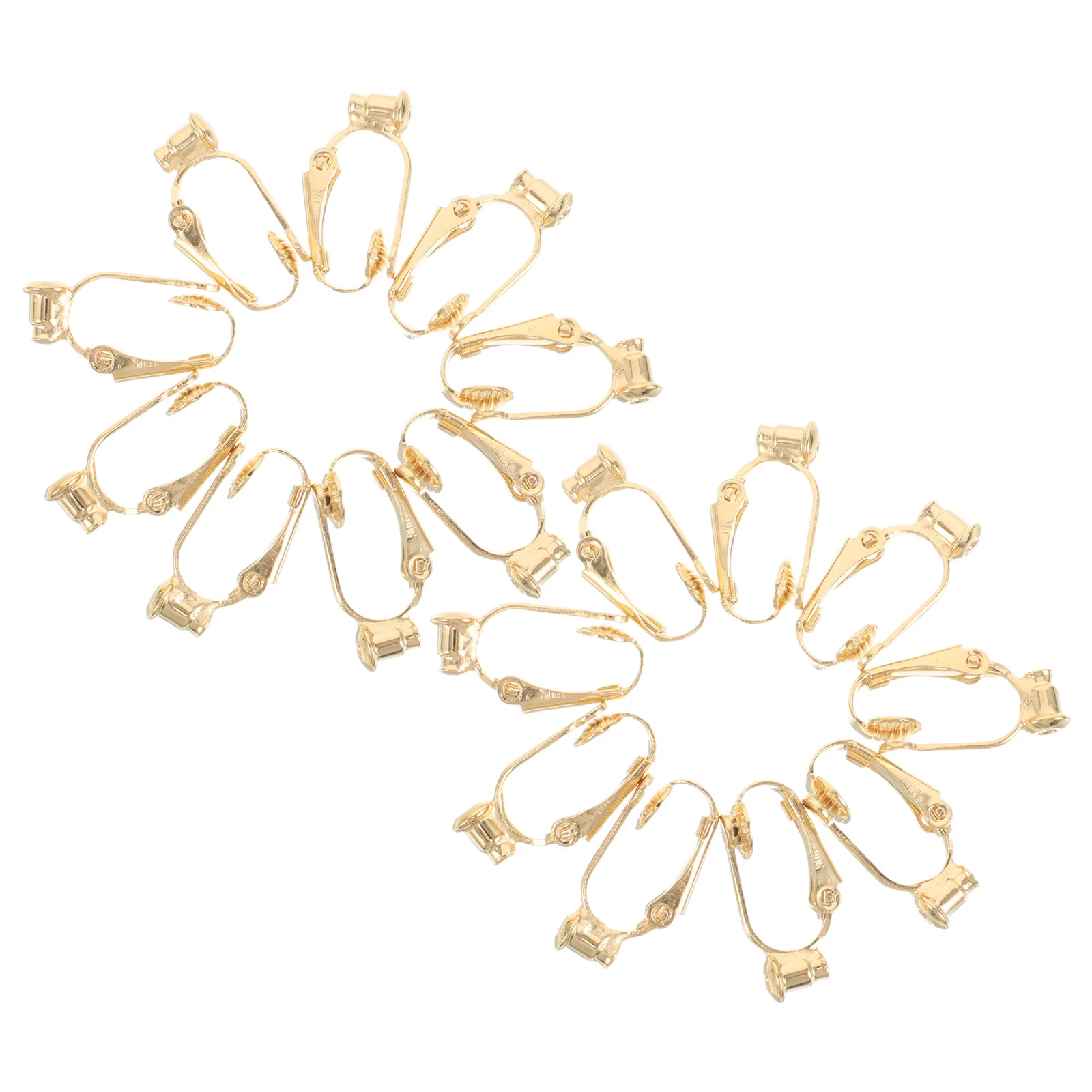 

20Pcs Clip on Earring Converter Non Pierced Ear Clips Stylish U Shaped Converters for DIY Jewelry Comfortable Daily