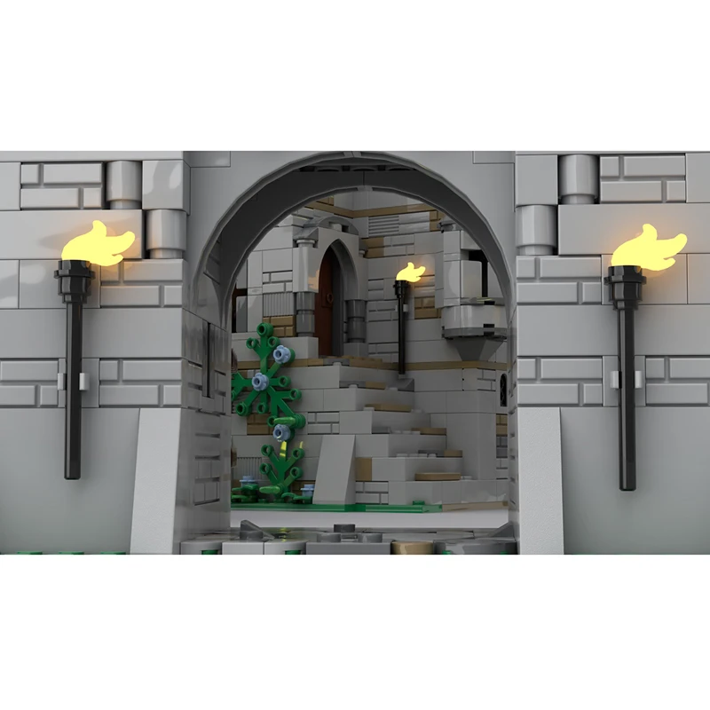 medieval castle town bricks medieval military fortress stronghold knight architecture blocks moc modular bricks castle keep moc