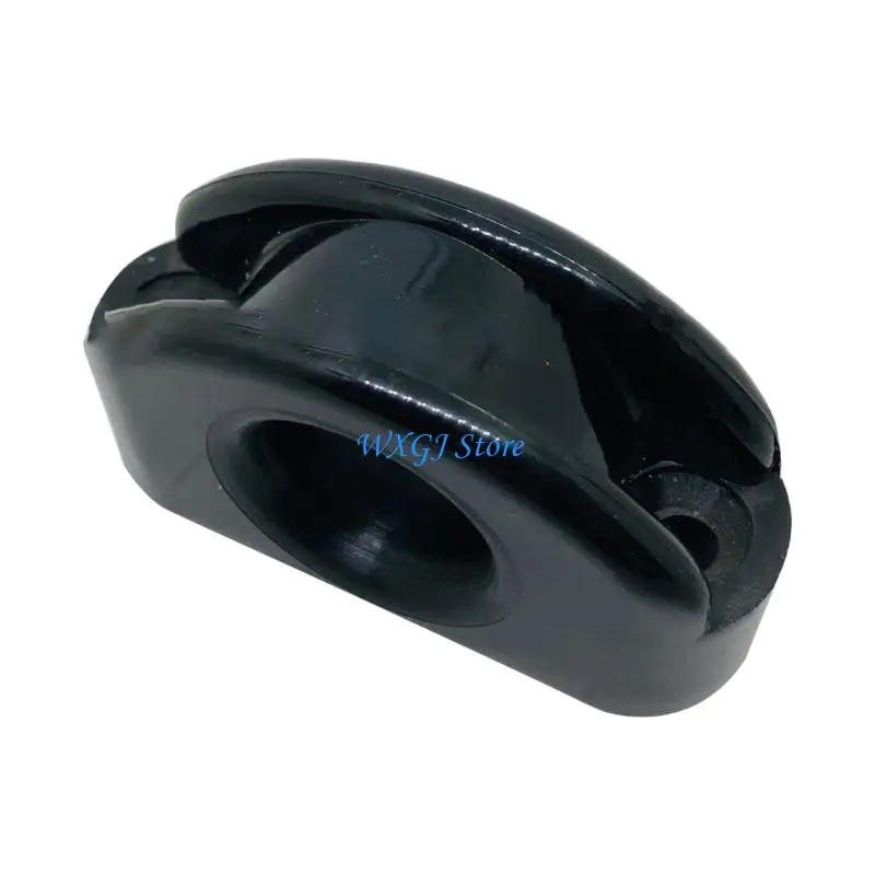 37JE Marine Hardware Line Guide Pulley Accessory with Nylon Channel Wheel for Boat Guidance Support and Repair Tasks