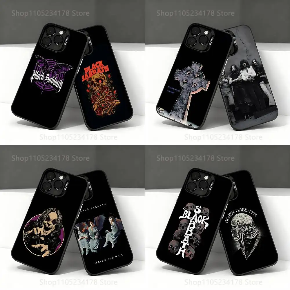 

B-Black S-Sabbath Heavy Metal Band Phone Case For iPhone 17,16,15,14,13,12,11,Pro,Max,Plus,E,Air,Mini Black Tpu IMD Cover