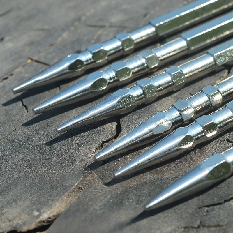 Stainless Steel High Hardness Tea Needle 6pcs a Set with Nylon Storage Bag EDC Outdoor Self Defense Training Needle