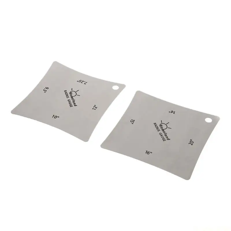 M5TC 2pcs Guitar Radius Gauge Guitar Fretboard Measure Tool Accessory Parts
