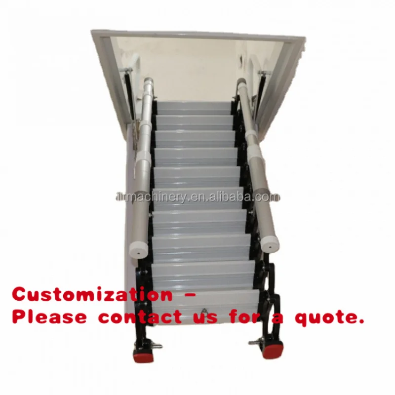 

Складная телескопическая стальная лестница-стремянка для чердака, современная, для домашнего использования, модель 2017 года.