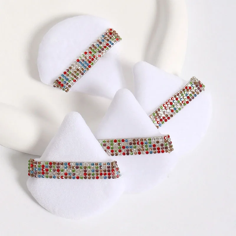 1/2/3 قطعة الماس مثلث منصات ماكياج نفخة مسحوق نفخة الإسفنج المخملية ماكياج الإسفنج الوجه ماكياج أداة HZFP08