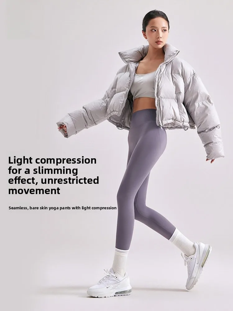 

Женские утягивающие леггинсы для йоги с высокой талией, дышащие, из мягкой ткани, для повседневной носки весной