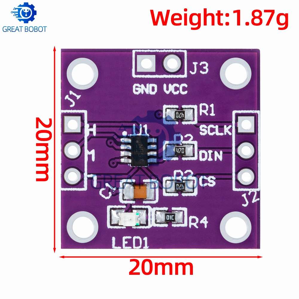 2.7V-5.5V TPL0501 Digital Potentiometer Module 100K Adjustable SPI Port Adjustment Bridge Balance Sensor Ultra X9C104