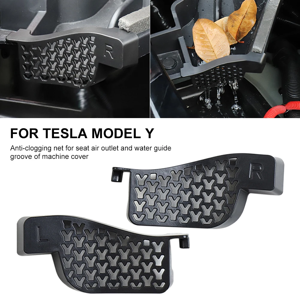 

For Tesla Model Y Filter Front Trunk Water Guide Groove Filter Anti-Clogging Water Channel Filter Net Accessories