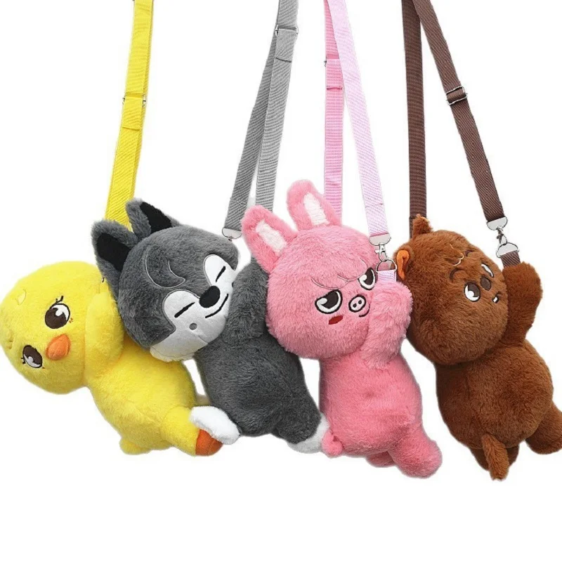 

SKZOO Plush Animal Crossbody Bag Stray Kids Kpop Felix official same style Doll Small Backpack Children Adult Fans gifts