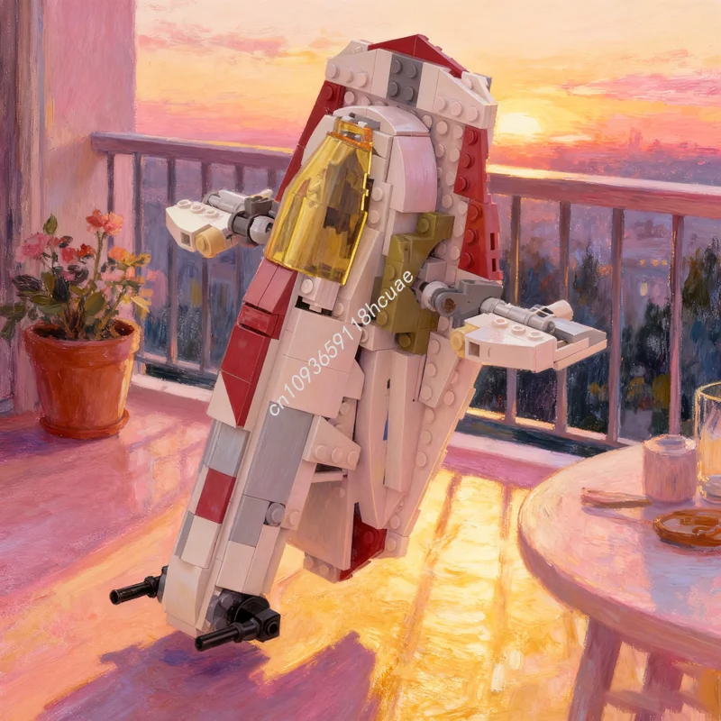 

354pcs MOC Slave 1 Star Battle Model Building Blocks Construction Assemble DIY Idea Toys Creative Christmas Gift Education Brick