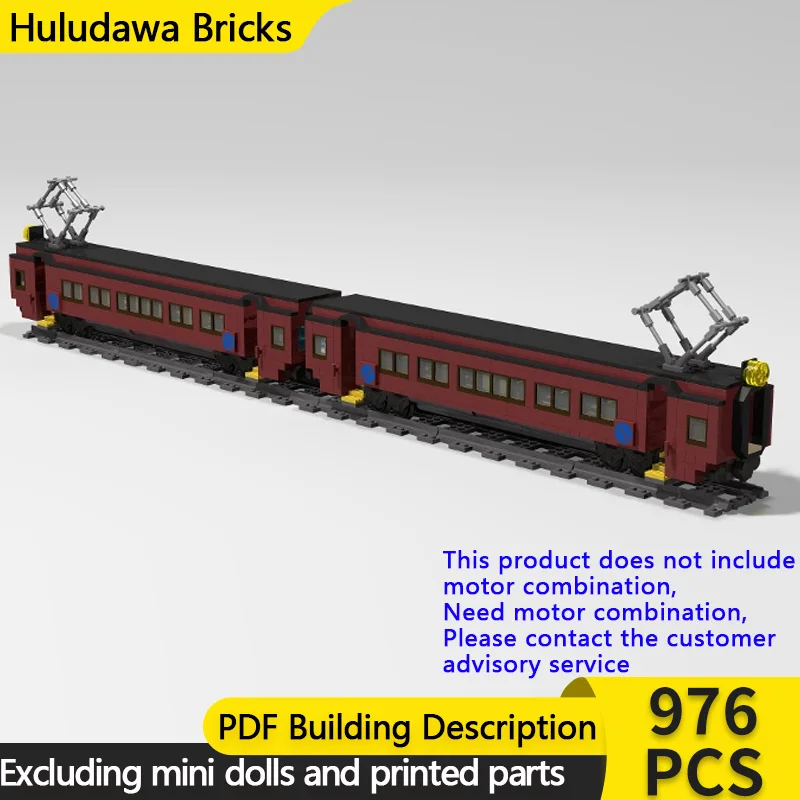 City Car Model MOC Building Bricks MP54 Electric Multiple Unit Modular Technology Children Holiday Gifts Assemble Toys Suit