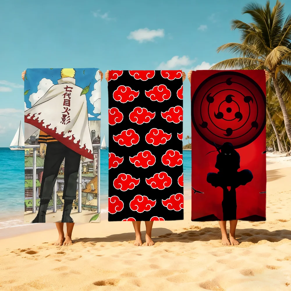 N-nARUT-oO Annime I-ltachi U-uchiha Towel Large Quick-Drying Microfiber Soft Beach Towel for Travel Fitness Sauna Bathing Campin