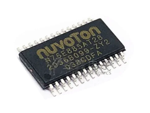 10adet Newly imported original N76E885AT28 chip, a surface mount TSSOP-28 dual serial port MCU chip