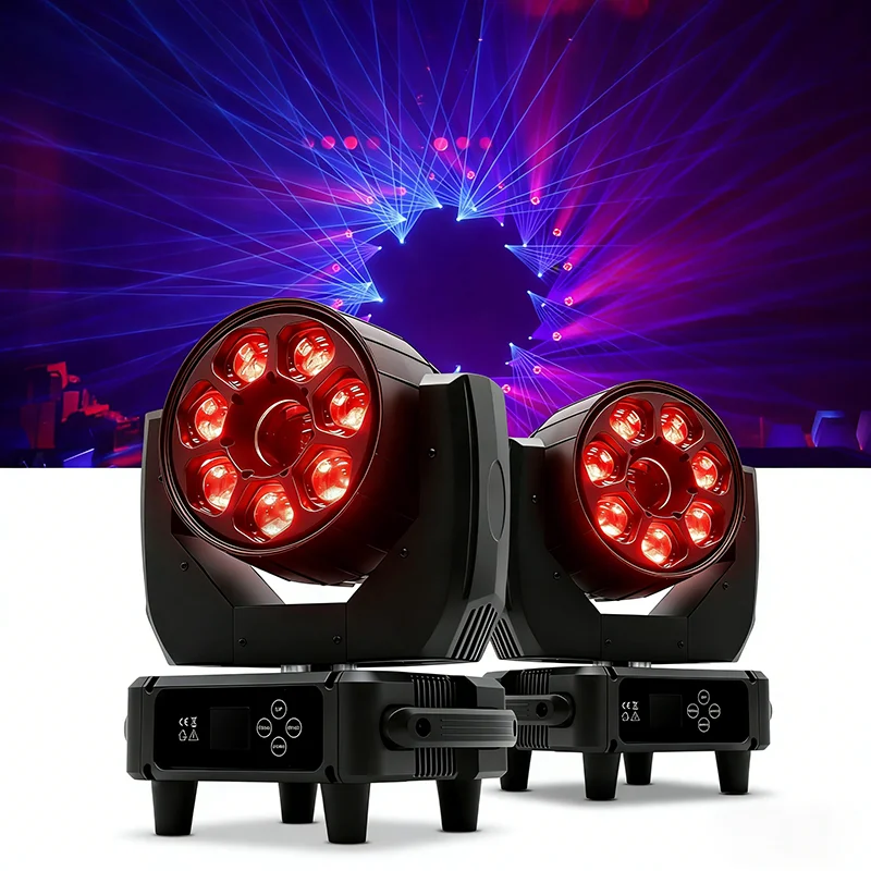 7*40W Bee's Eye  3IN1 RGBW Beam Wash Zoom Moving Head Lamp for Club Bar Wedding Party