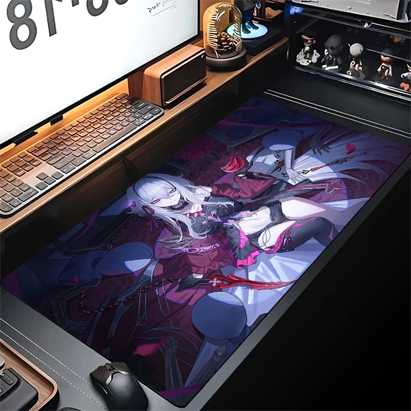 

Premium Gaming Mouse Pad Locking Edge Large Mousepad Anime Girl Mouse Mat Gamer Otaku Laptop Desk Mat XXL Big Office Table Mats