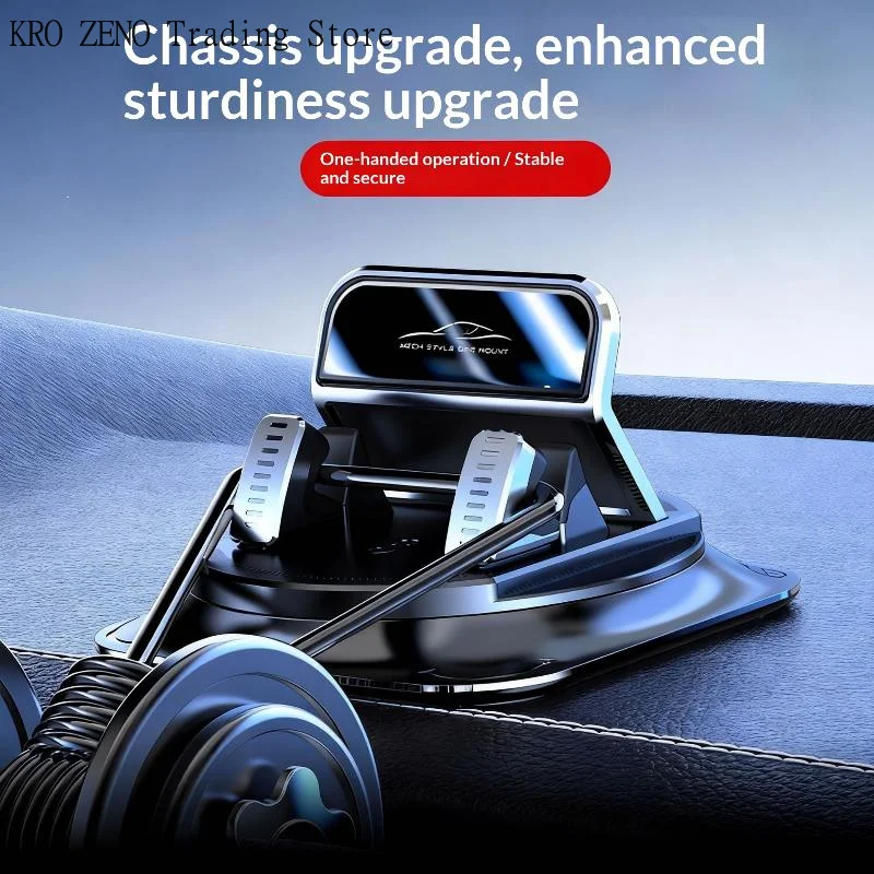 🔝360 Rotatable Car Phone Mount Dashboard Sticky Holder Secure AntiSlip Design for Handsfree Access to ✨