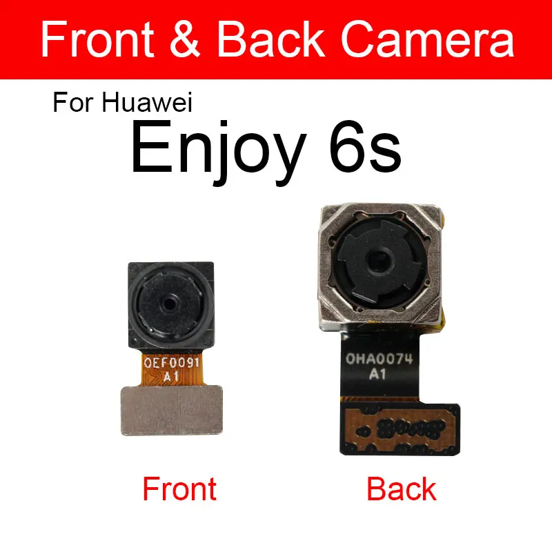 Tylna Przednia Kamera Do Huawei Enjoy 6 7 8 Plus 6s 7s 8E Tylna Główna Przednia Mała Kamera Moduł Taśma Flex Części Zamienne