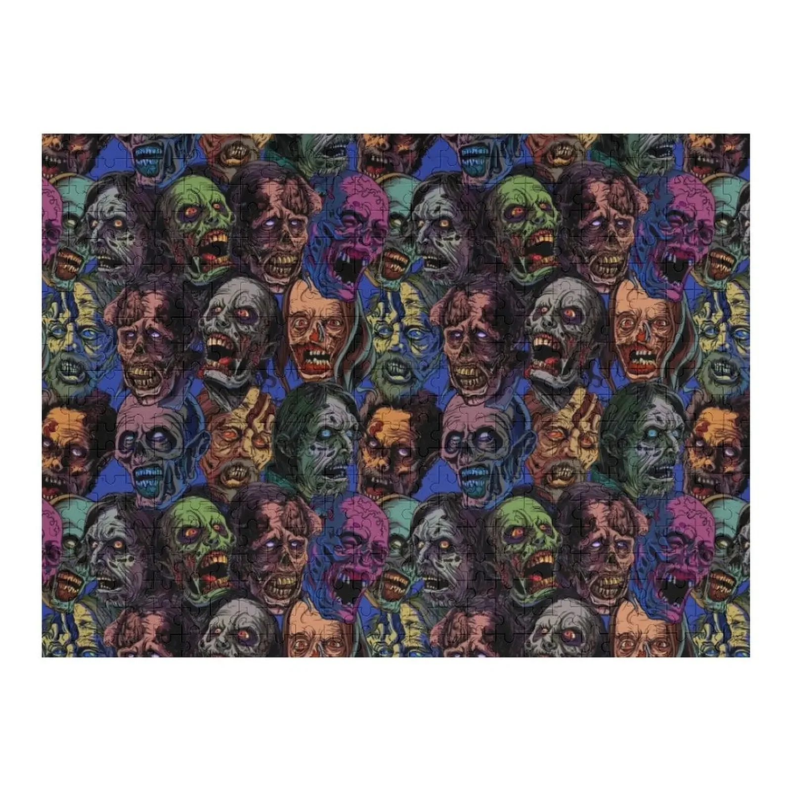 

Walking Dead zombie pattern Jigsaw Puzzle Wooden Compositions For Children Wooden Boxes Personalize Wood Adults Puzzle