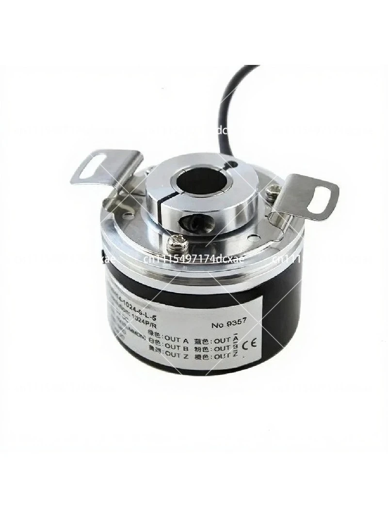 Hollow Shaft Incremental Rotary Encoder 1024 PPR 6mm Shaft 5-24V DC Industrial