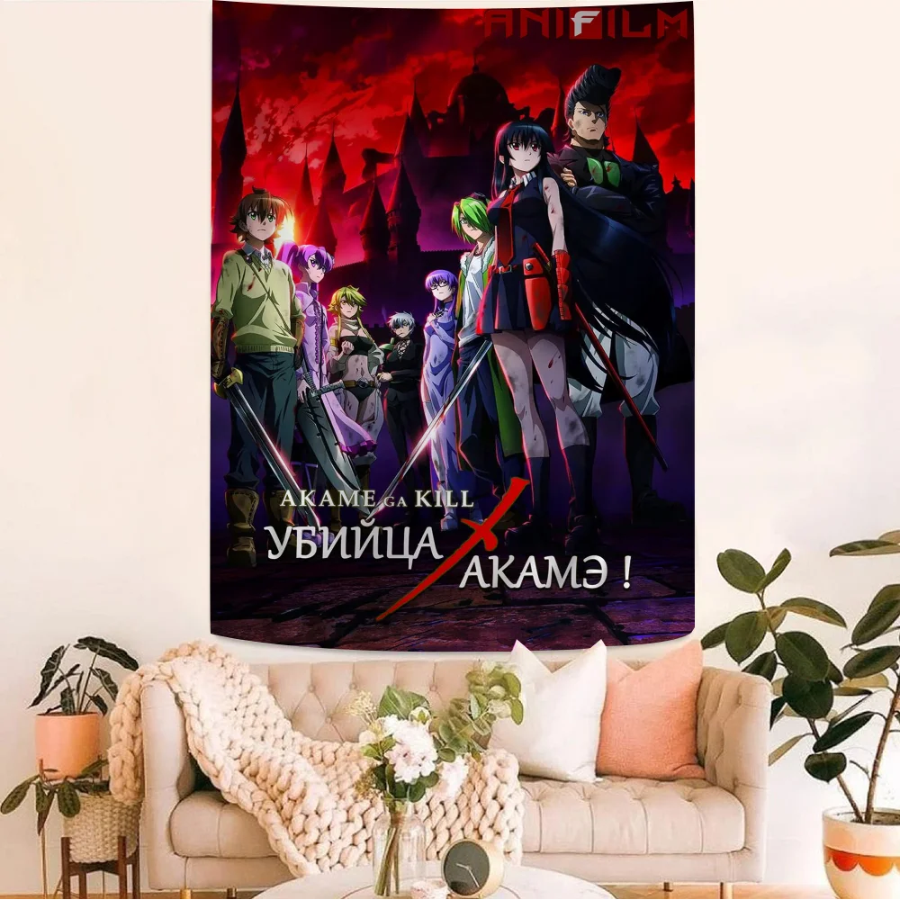 

Akame Ga Kill Printed Large Wall Tapestry Art Science Fiction Room Home Decor Decor Blanket