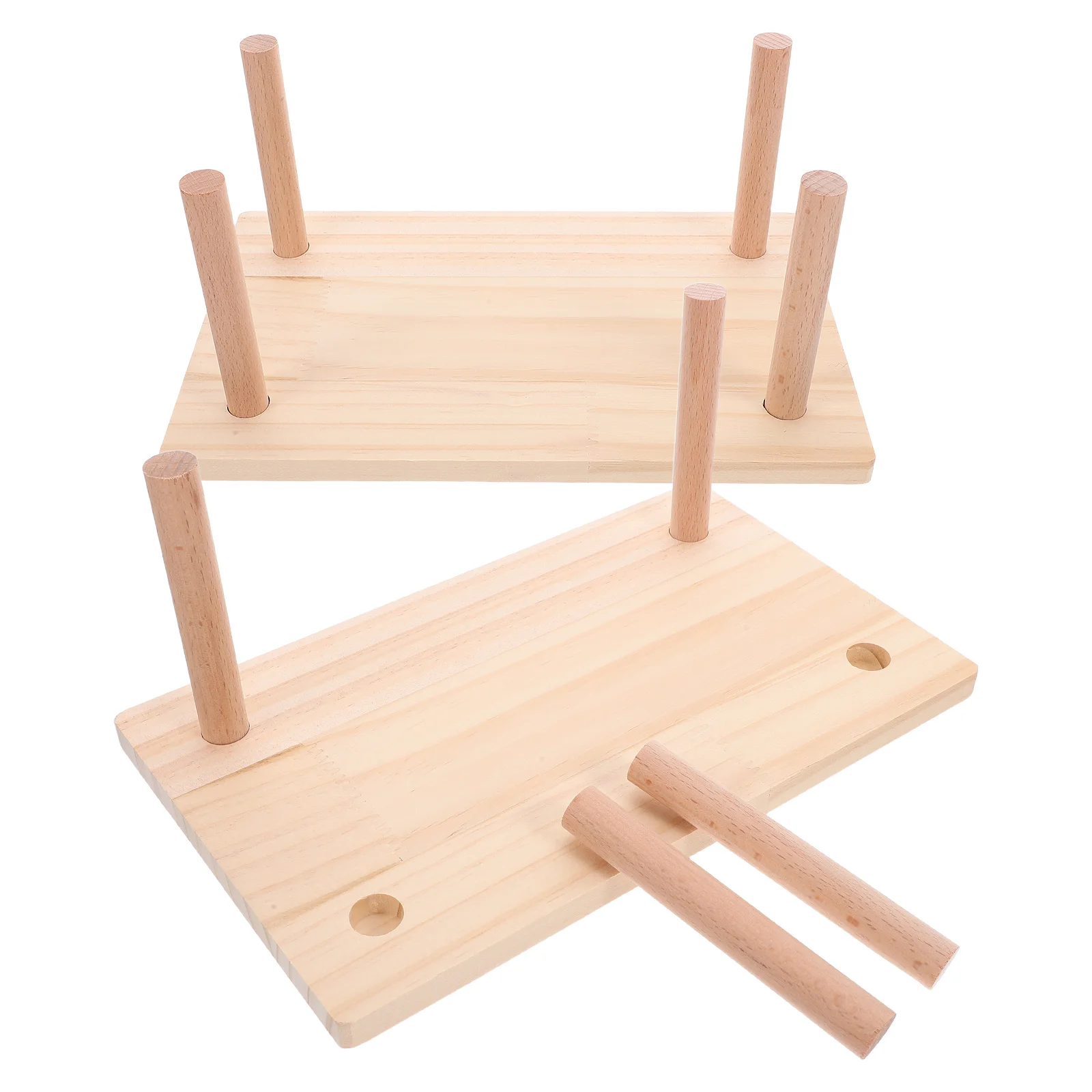 

2Pcs Hamster Cage Partition Boards Premium Wood Climbing Platforms Small Pet Activity Playstands Hamster Platform