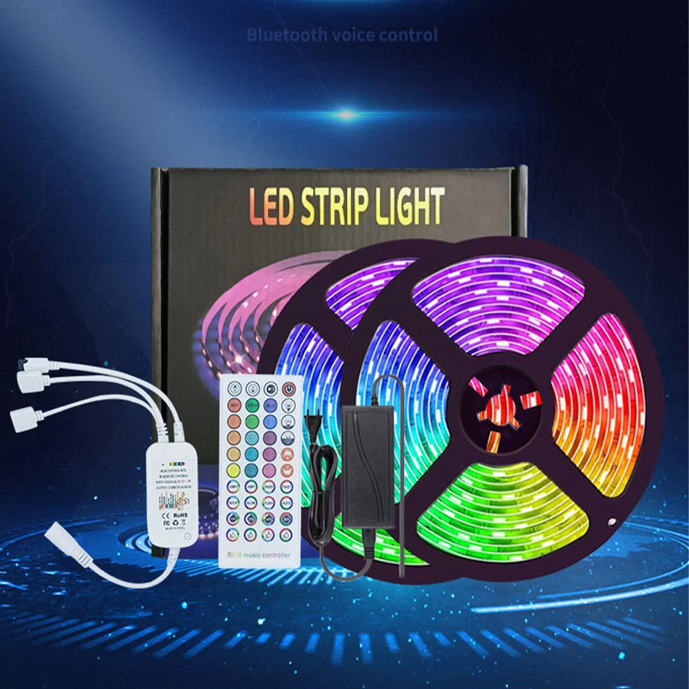 

Гибкая светодиодная RGB смарт-лента с приложением и дистанционным управлением, цветная светодиодная лента 65, 6 футов/41,2 фута для домашнего ТВ