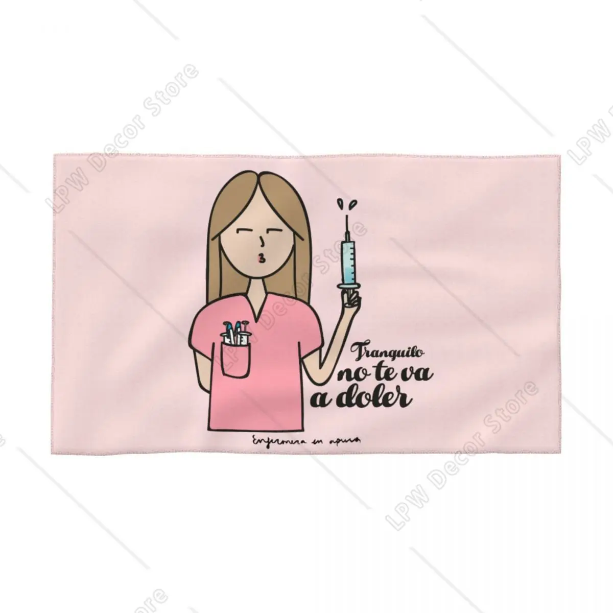 Custom Enfermera En Apuros Doctor Nurse Medical Travelling Swimming Camping Towel 100% Coton Face Towels