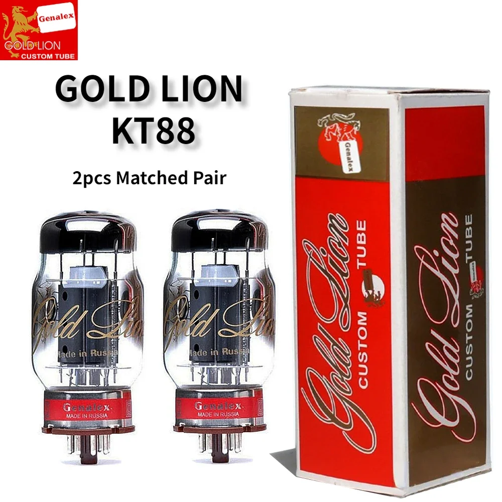 GOLD LION KT88 Vacuum Tube HIFI Audio Valve Replace KT77 KT66 El34 6550 Tube Amplifier Kit DIY Genuine Matched Quad