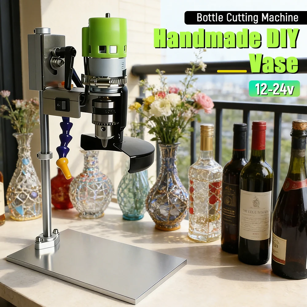 Electric Glass Bottle Cutter Adjustable Wine Bottle Cutting Tool for Wine Bottle DIY Craft & Glass Bottle Recycling Projects