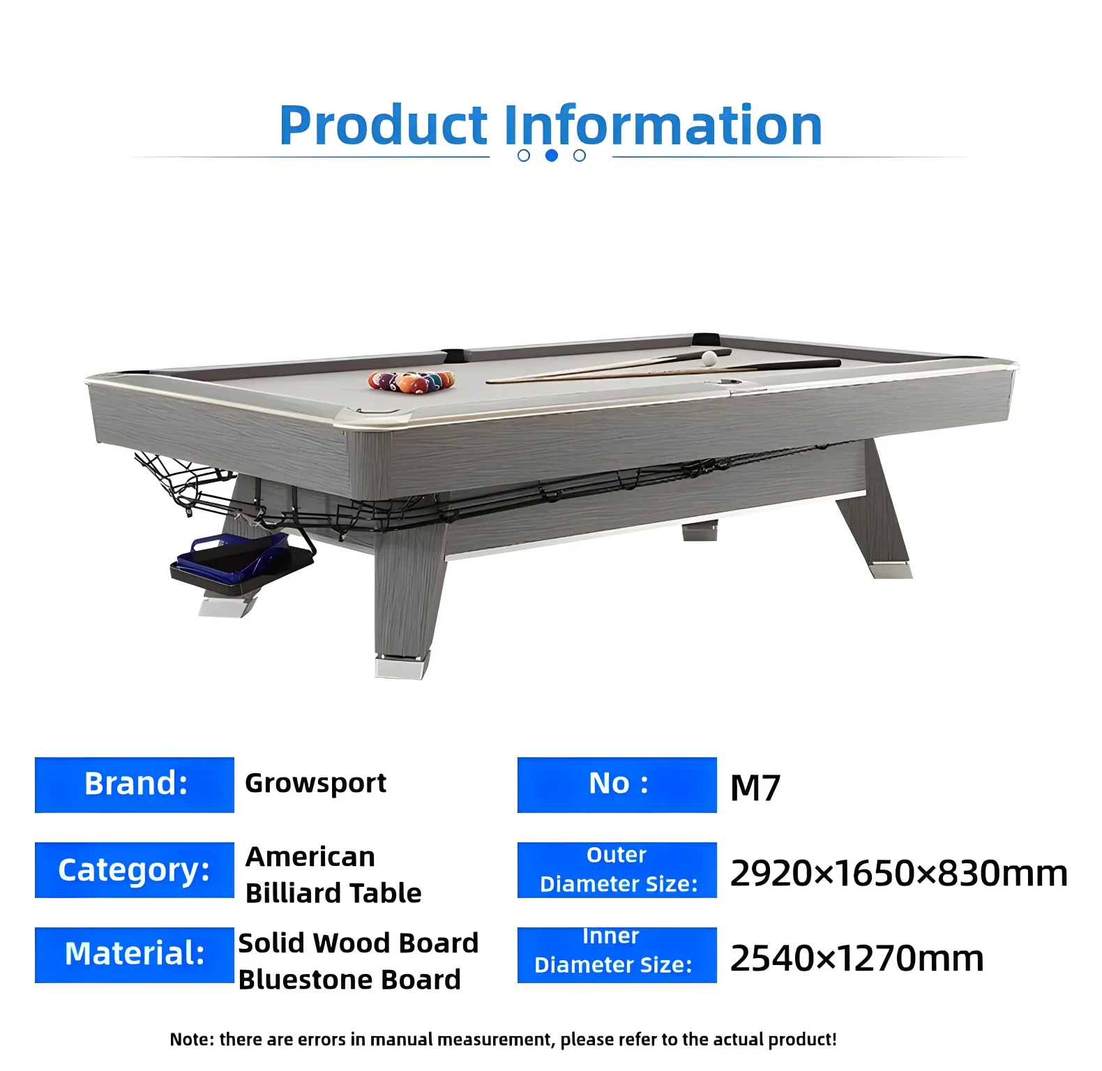 Table de billard en acier au Pakistan, retour automatique, stable, accessoires personnalisés, beau, haute qualité, prix d'entrepôt