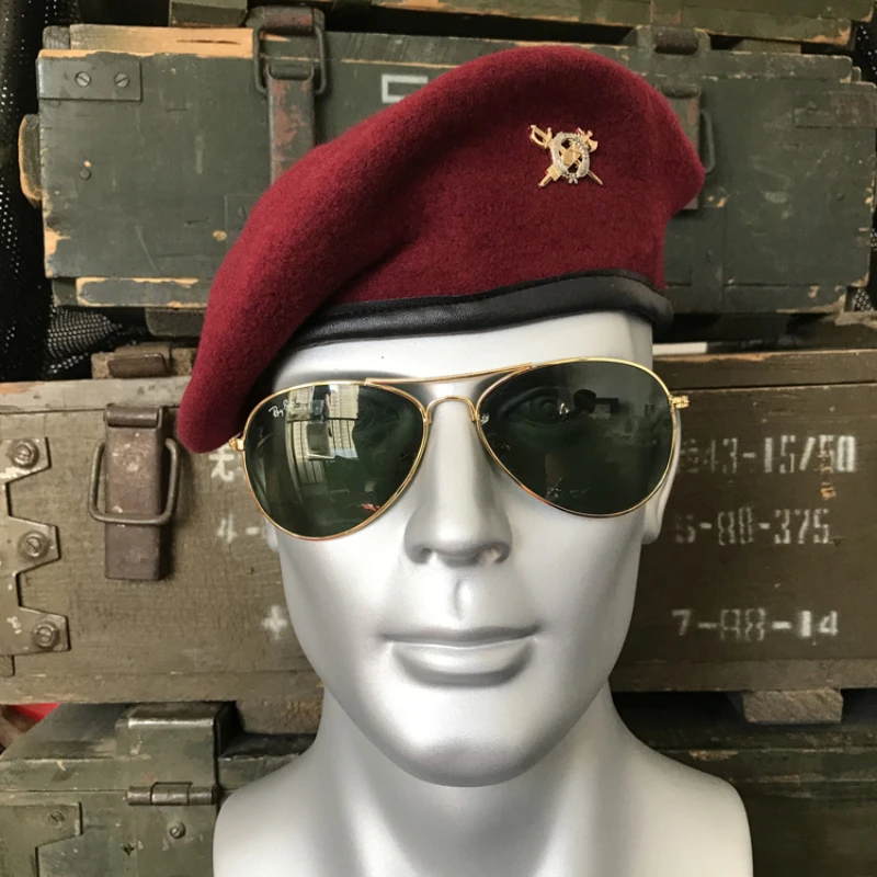 US Military Beret Army Soldier Group Hat Men Women Field Training Combat Tactical Caps Uniform Accessories Woolen Hat Unisex