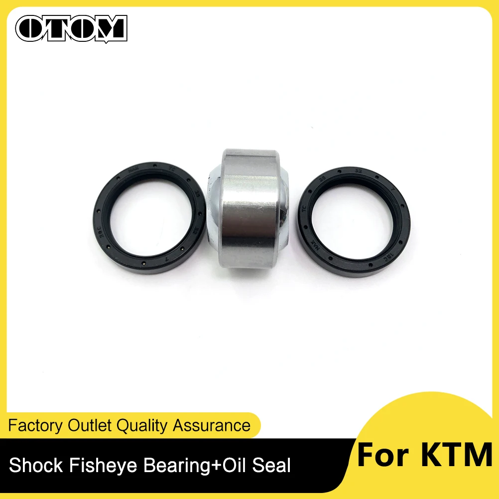 OTOM New Motorcycle Rear Shock Absorber Lower Fisheye Bearing Oil Seal Kit For KTM EXC SX XC XCF HUSABERG FE FX TC 250 450 99-16