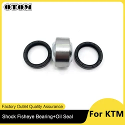 OTOM New Motorcycle Rear Shock Absorber Lower Fisheye Bearing Oil Seal Kit For KTM EXC SX XC XCF HUSABERG FE FX TC 250 450 99-16