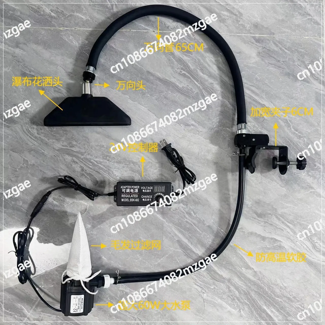 

Head Spa Shower for Shampoo Sink Faucet Shower Head for Shampoo Bed Bowl Wash Hair Salon Style Scalp Care Waterfall Adjustable