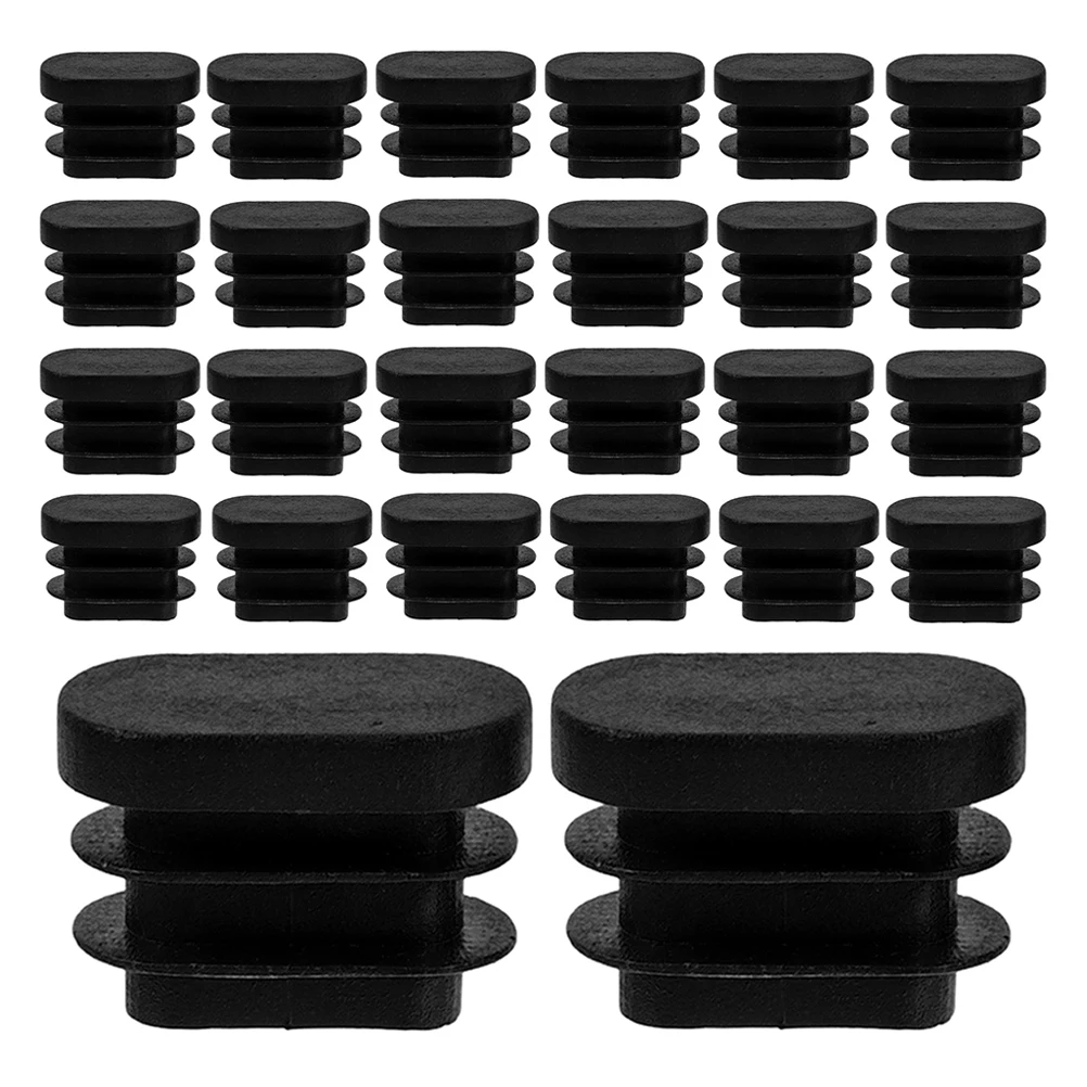 

30pcs Table Chair Foot Cover Leg Caps PE Material Oval Shape Furniture Protectors Replacement Feet Easy Install Floor