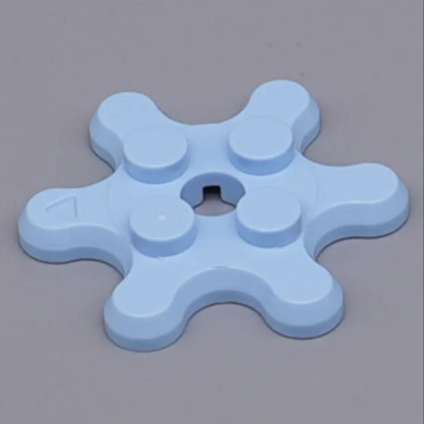 MOC 10PCS 35442 House Castle Brick Round Plate 2x2 Gear 6 Tooth Replaceable Building Block Funny Toys Adults Boys Holiday Gifts