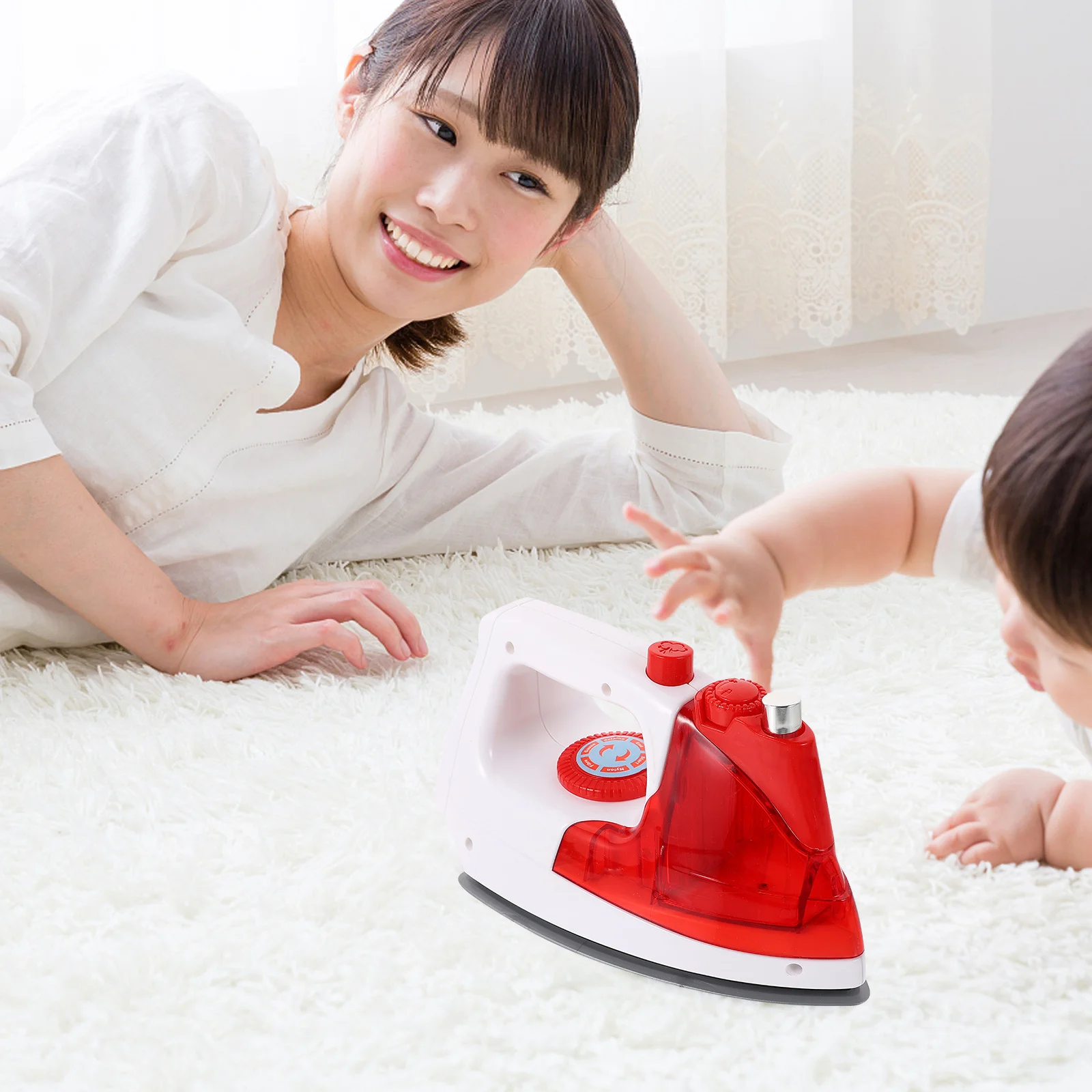 Fer électrique pour enfants, Simulation sûre, appareil ménager simulé, jeu de rôle éducatif, jeu de cuisine, 1 pièce