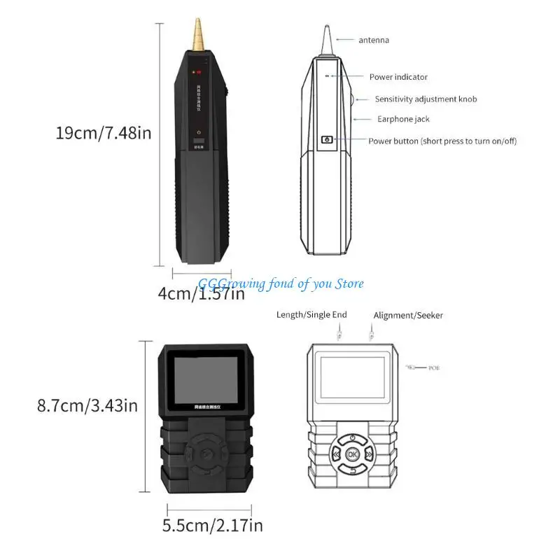 اختبار كابل H9EB اختبار كابل الشبكات RJ11 RJ45 اختبار شاشة LED اختبار POElan #6